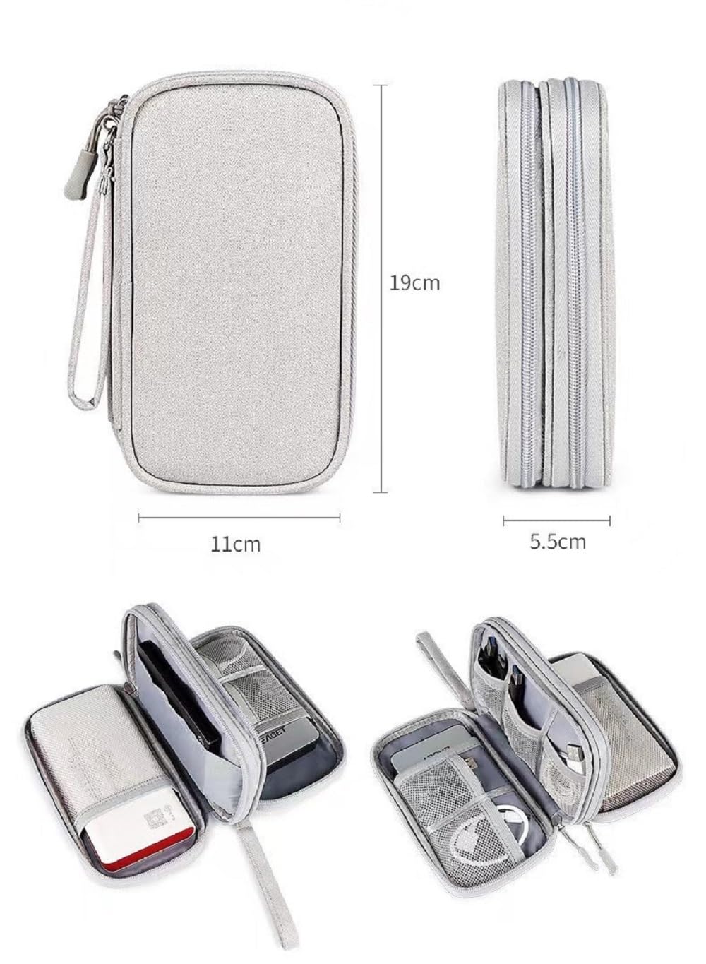 Electronics Accessories Organiser Bag,Travel Cable Organiser Bag