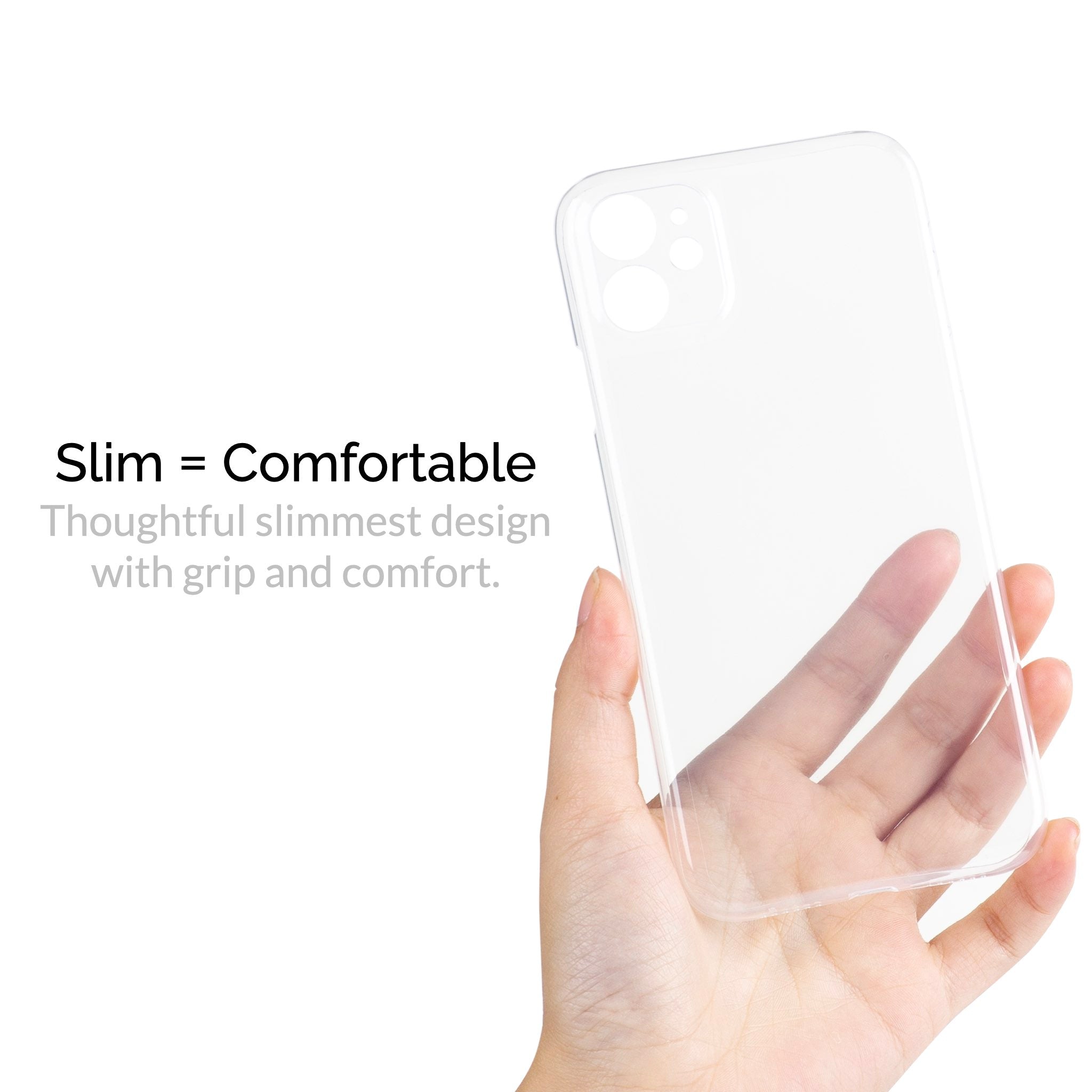 Slimcase for iPhone 11 - Classic - Transparent - Slimcase.co