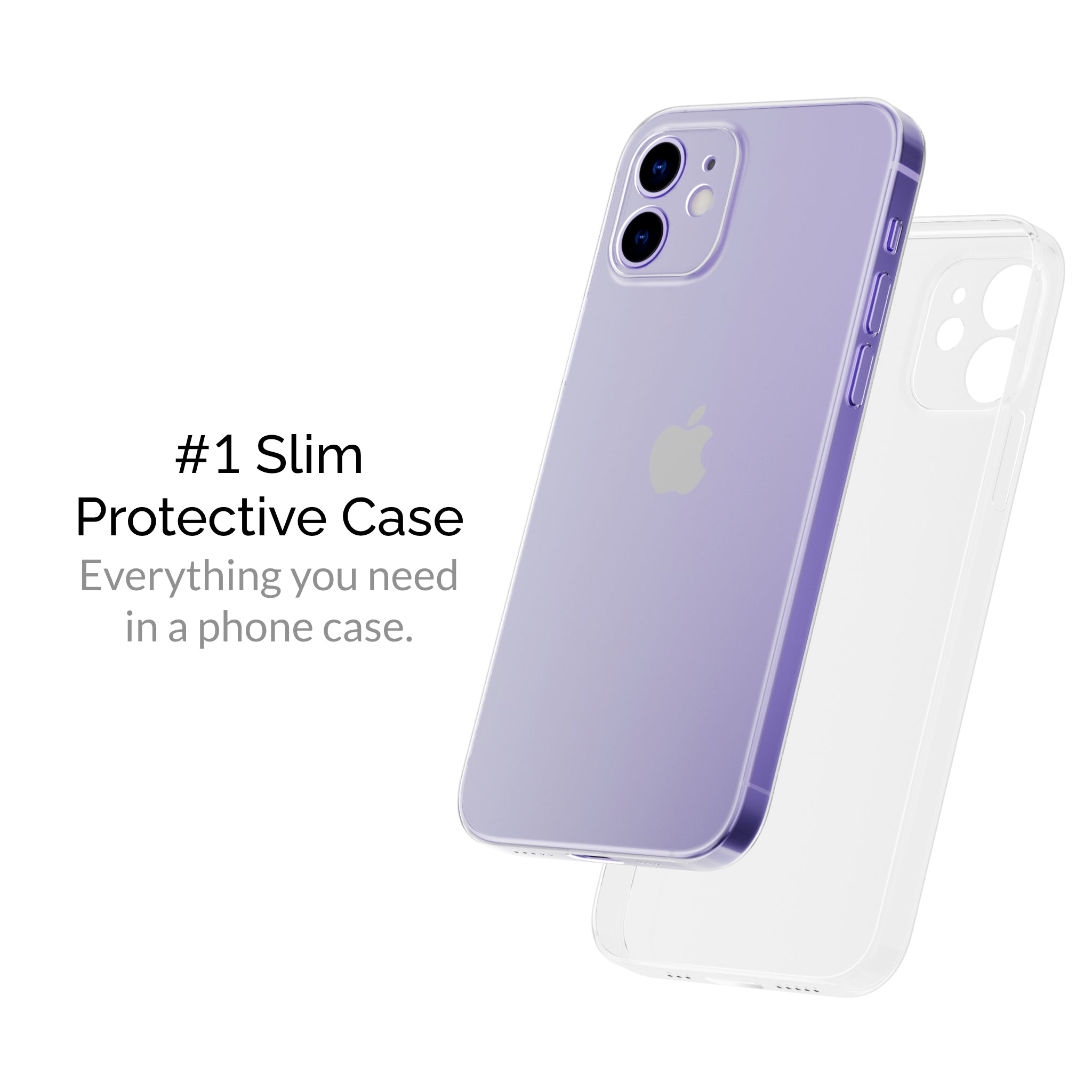 Slimcase for iPhone 12 Mini - Classic - Transparent - Slimcase.co