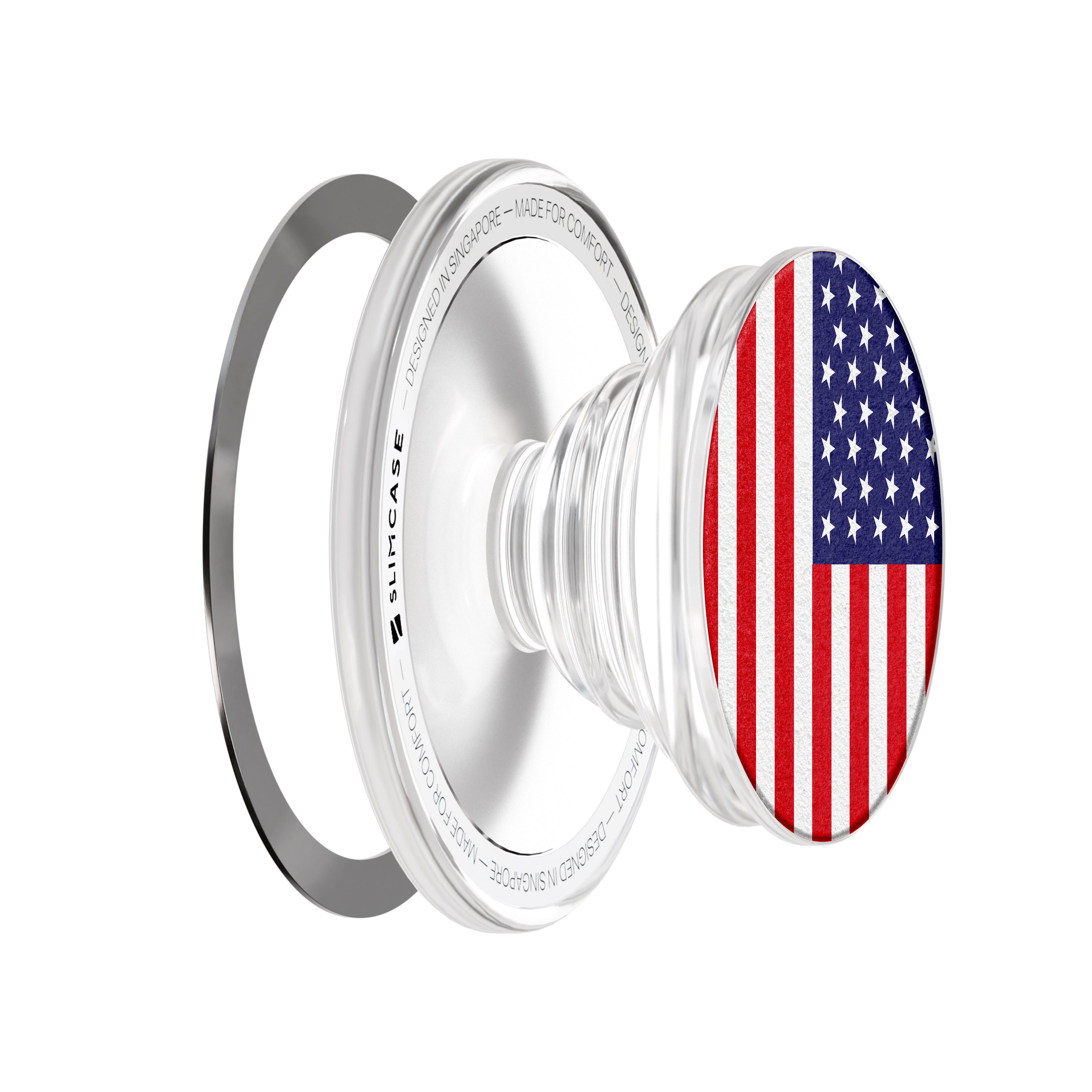 Magnetic Phone Grip, Adapter Ring Plate included